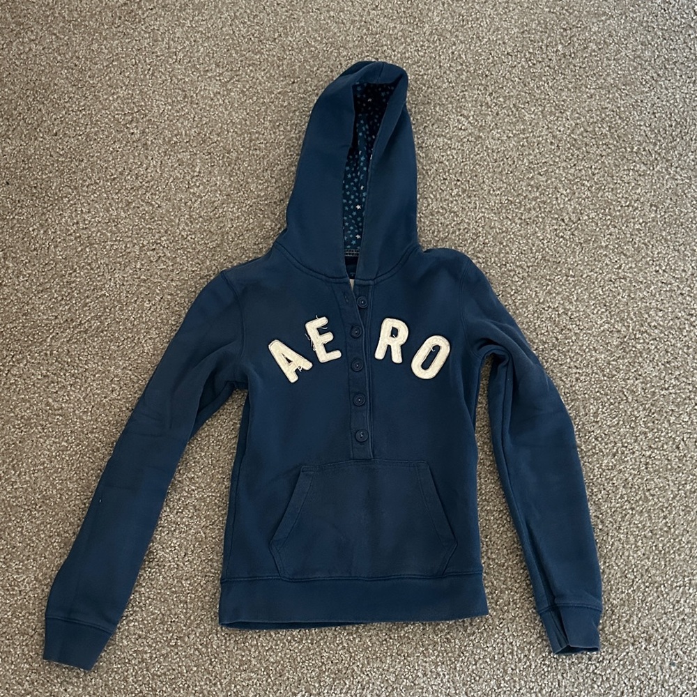 Aeropostale Blue Star Hoodie